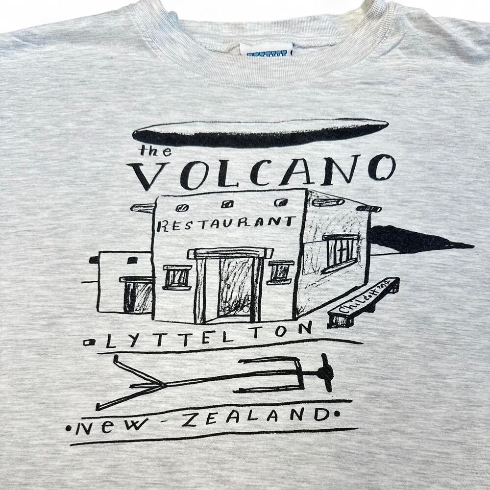 VTG XL 80s 90s New Zealand Kiwi Crew Art Graphic T shirt